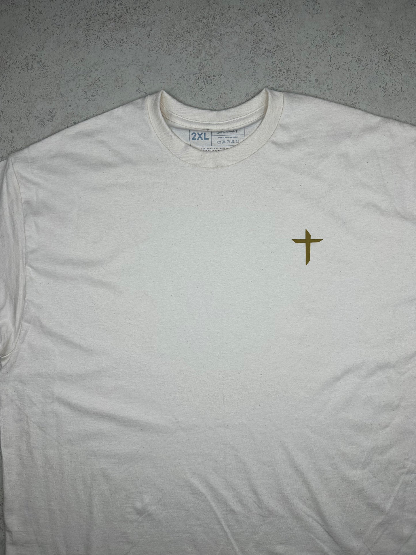 Cream/Gold Jesus Loves You